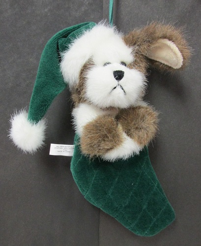 562031 JANGLE S STUFFINS<br>Boyds Dog Stocking<br> Plush Hanging Ornament<br>(Click on picture for full details)<br>